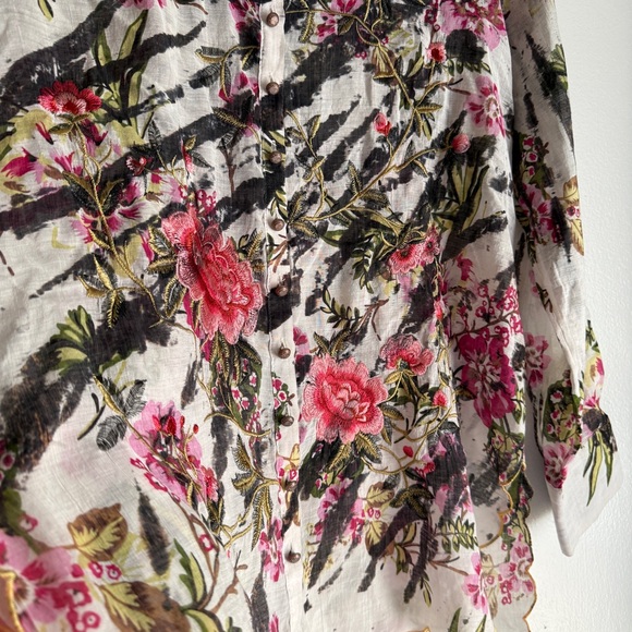 Aratta Silent Journey Meant To Keep Shirt Tunic Women’s Size Medium FLAWED - Picture 11 of 16